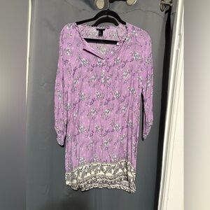 Forever 21 Lavender Floral Tunic